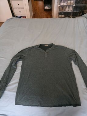 Marine Layer Men’s Long-Sleeve Henley — Slate Green